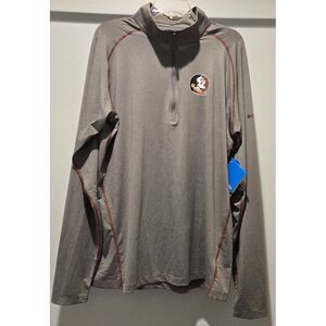 Columbia Florida State Seminoles Quarter Zip Pullover‎ Shirt Mens large